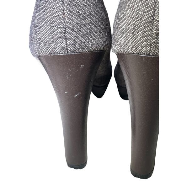 2 Pairs Women's Christian Siriano Tweed Tassel Black White Heels Platforms 11 - Picture 4 of 8